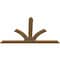 Ekena Millwork Richland Timber Gable Bracket, Western Red Cedar, 84"W x 49"H x 1 1/2"D x 5 1/2"F, 14/12 Pitch GBW084X49X0206RIC00SWR - alternate 5